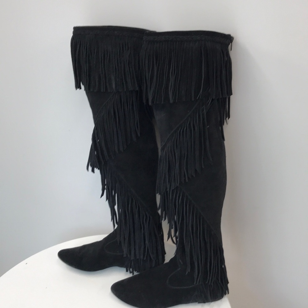 Sam Edelman suede over the knee moccasins